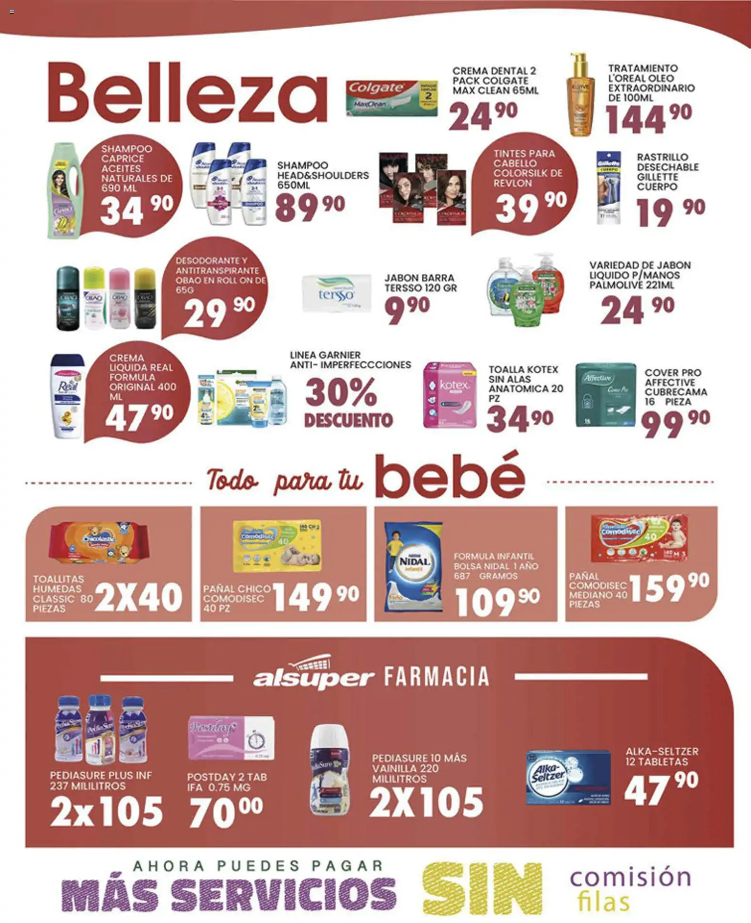 Nuevas ofertas de Alsuper válidas en toda la República Mexicana desde el 07.04.2026. ¡Encuentra las mejores ofertas en Alsuper folleto Chihuahua-Estado! | Página: 4 | Productos: Antitranspirante, Jabón líquido, Rastrillo, Jabón