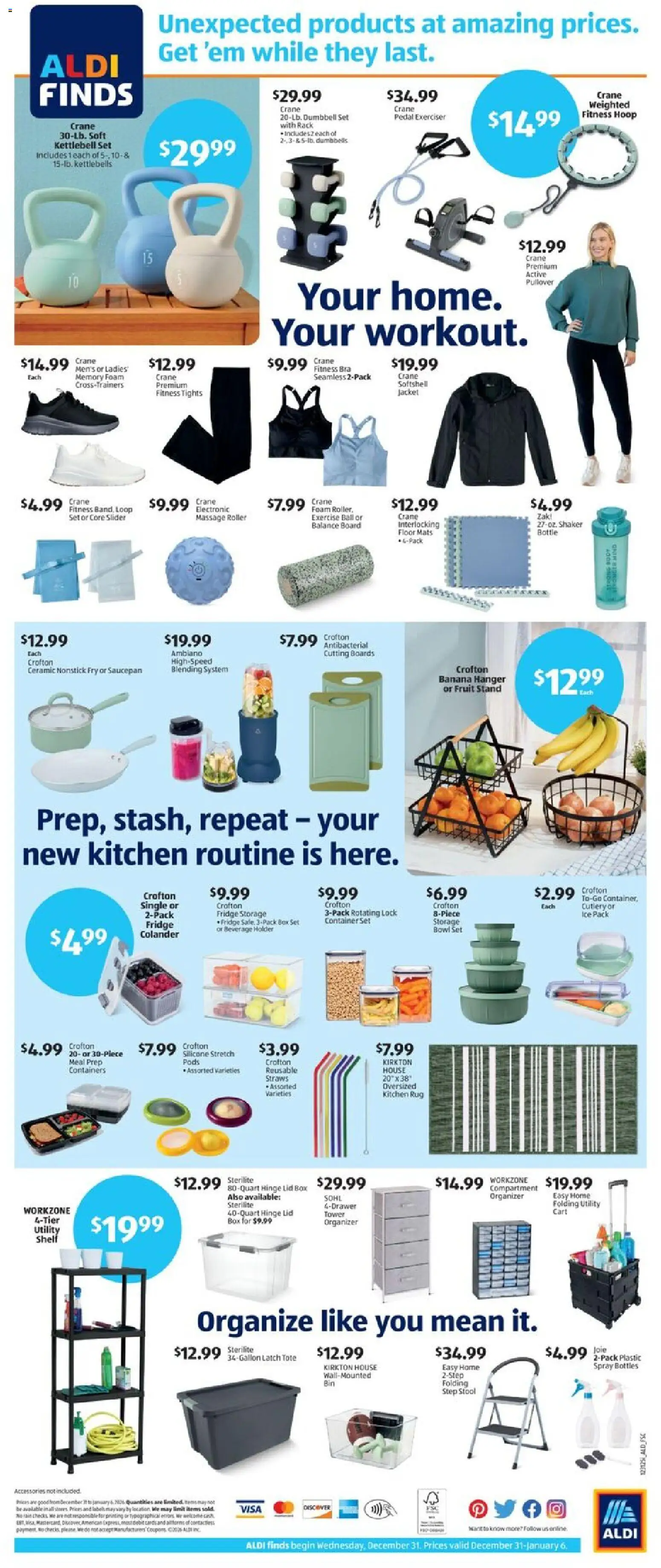 Aldi Weekly Ad - valid from 31.12.2025 | Page: 2 | Products: Box, Hinge, Bra, Tights