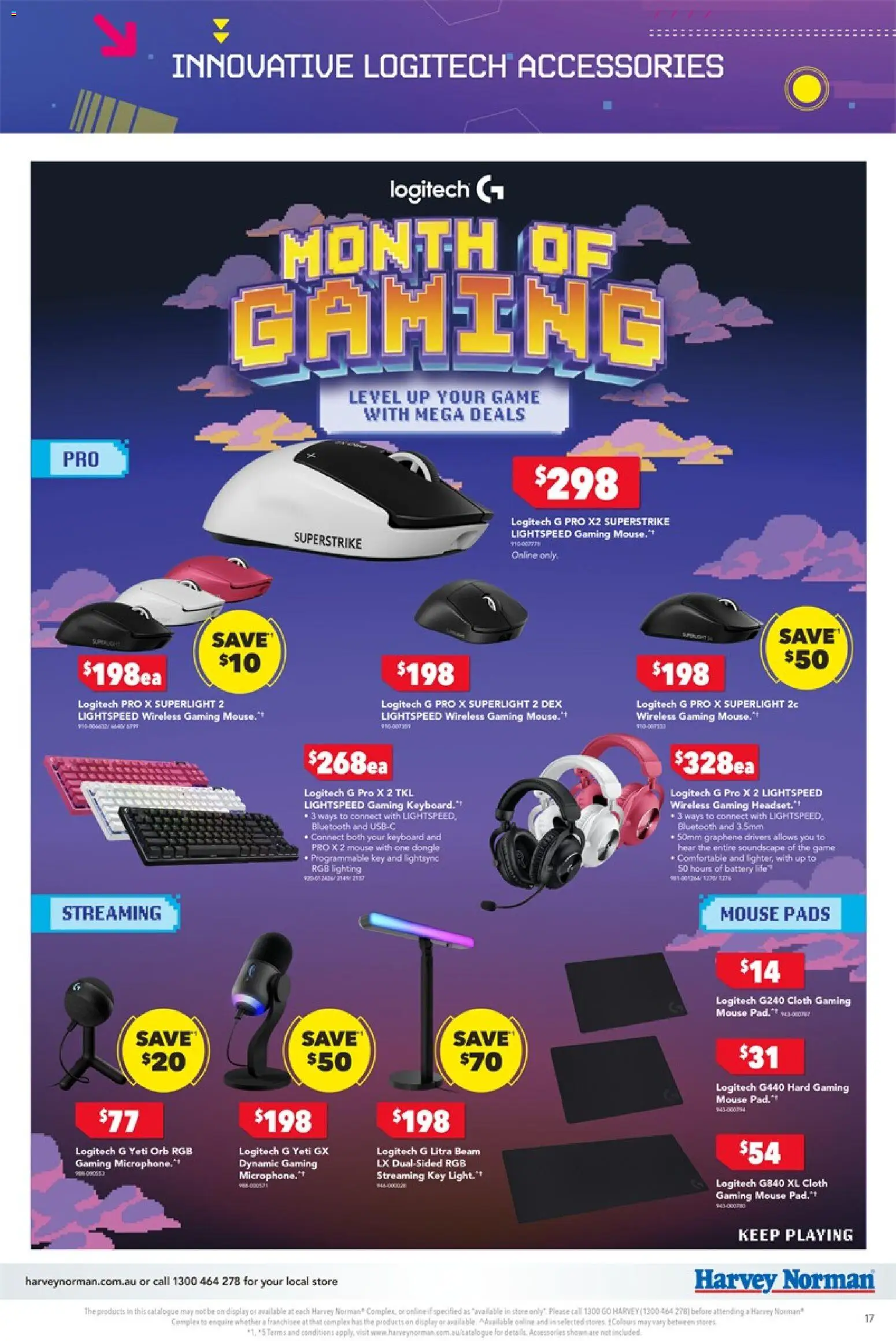 Harvey Norman catalogue - valid from 09.04.2026 | Page: 17 | Products: Cloth, Battery, Keyboard, Game