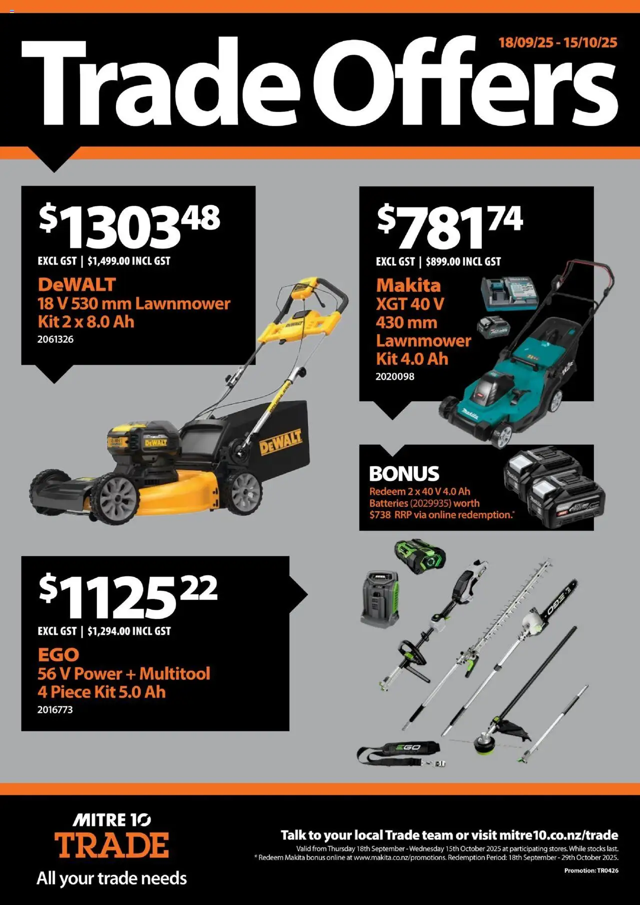 Mitre 10 catalogue from 18.09.2025 | Page: 1