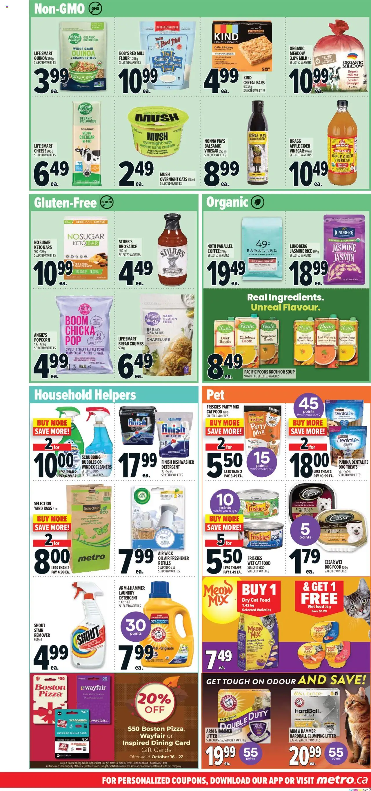 Metro flyer valid from 16.10.2025 | Page: 16 | Products: Rice, Beef, Milk, Bread