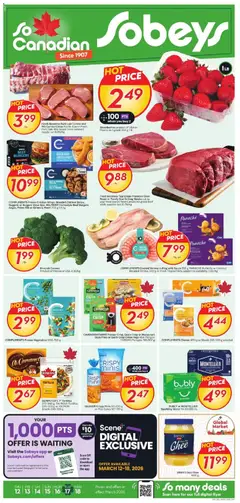 Preview of Sobeys weekly flyer / circulaire from shop Sobeys valid from 12.03.2026