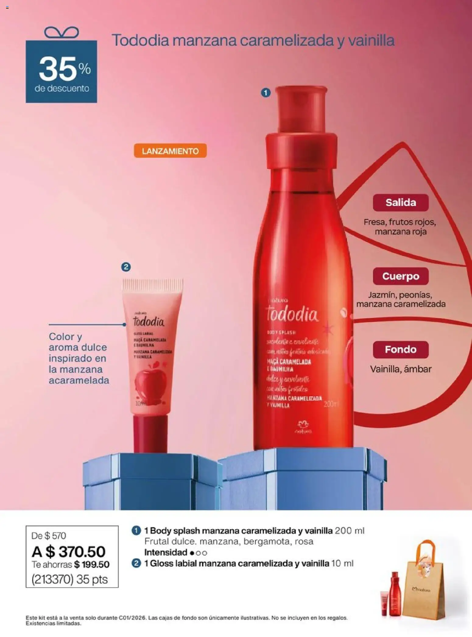 Nuevas ofertas de Natura válidas en toda la República Mexicana desde el 20.12.2025. ¡Encuentra las mejores ofertas en Natura campaña 1 2026! | Página: 13 | Productos: Manzana, Body, Té