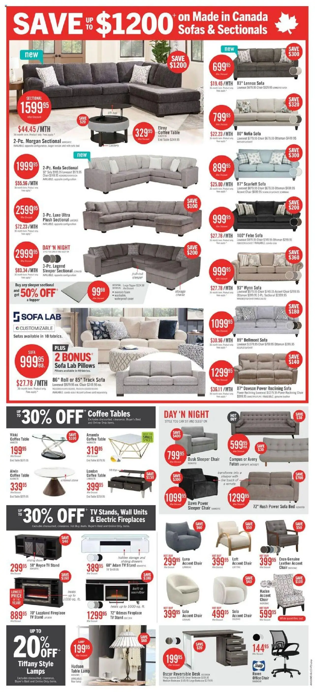 The Brick flyer valid from 10.10.2025 | Page: 7 | Products: Bed, Table, Cabinet, Coffee