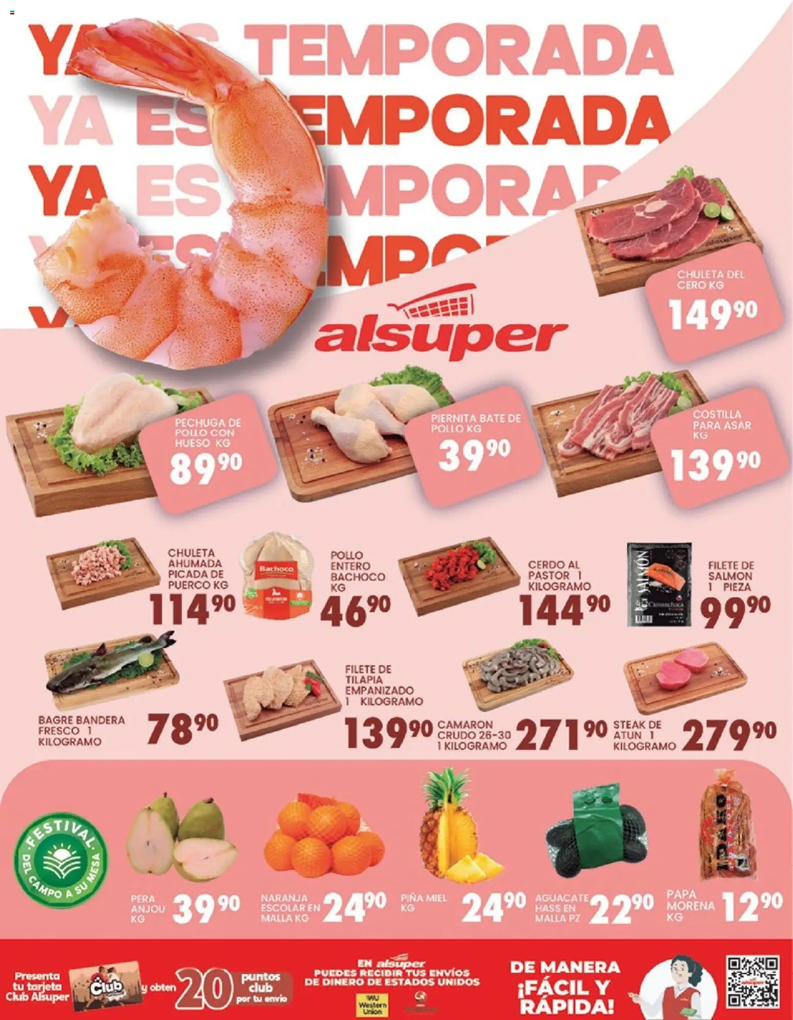 Nuevas ofertas de Alsuper válidas en toda la República Mexicana desde el 20.02.2026. ¡Encuentra las mejores ofertas en Alsuper folleto Chihuahua-Estado! | Página: 8 | Productos: Papa, Pera, Aguacate, Piña