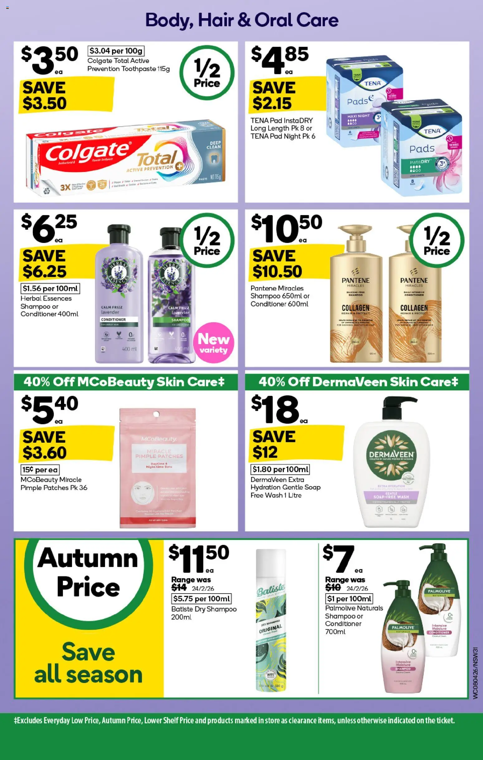 Woolworths catalogue - valid from 08.04.2026 | Page: 31 | Products: Shampoo, Conditioner, Soap, Collagen