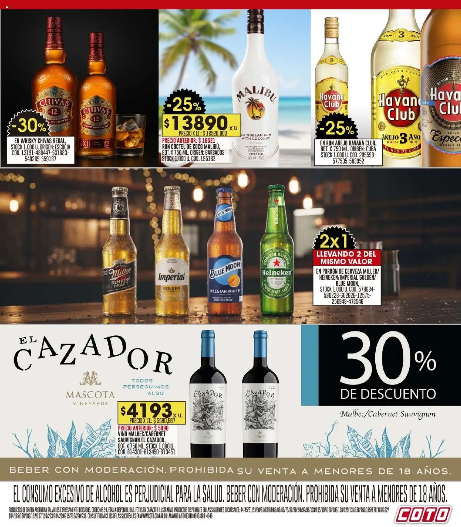 Coto - Ofertas │ válido desde el 17.11.2025 | Página: 17 | Productos: Whisky, Vino, Cerveza