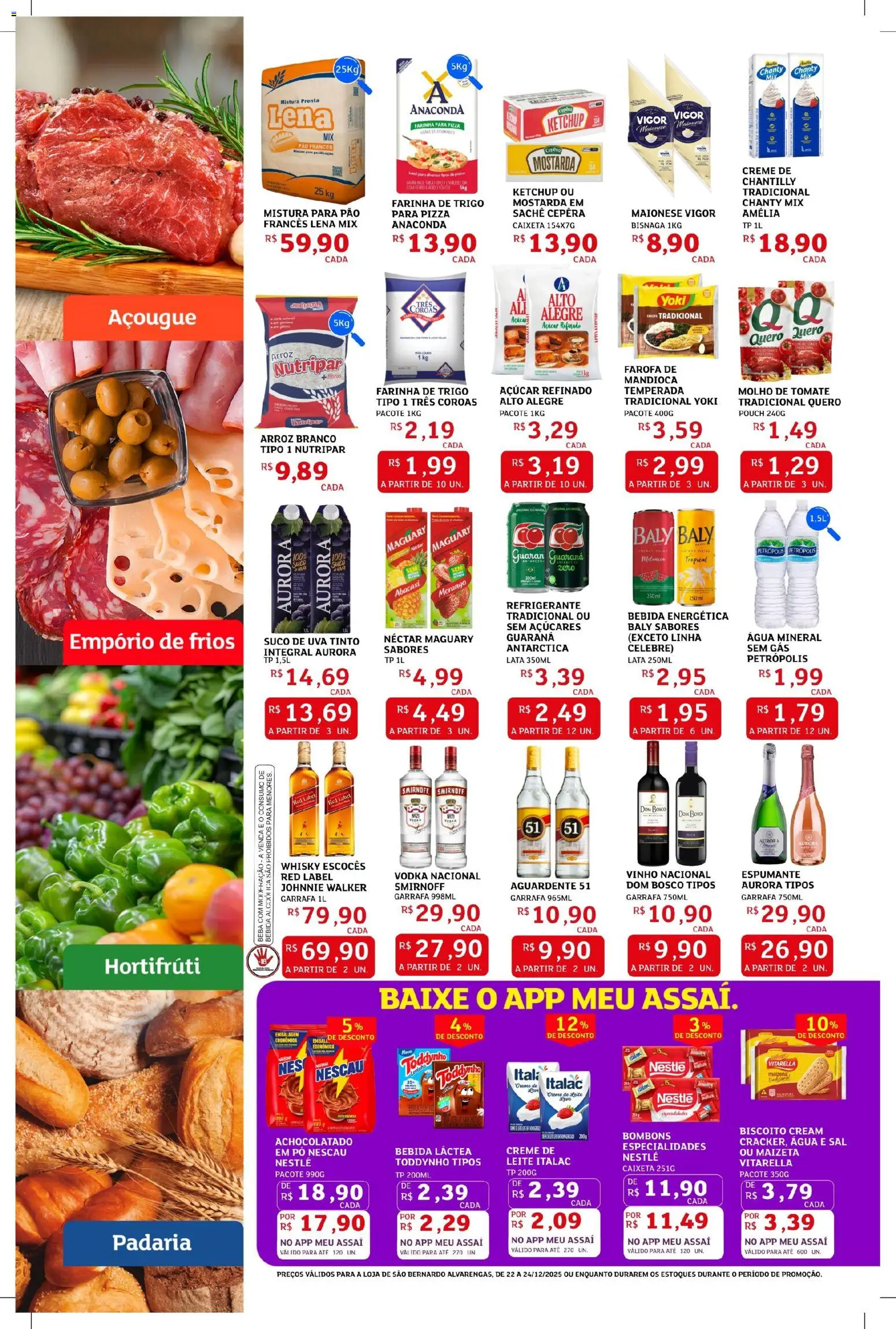 Assaí Atacadista Folheto - válido de 22.12.2025 | Página: 2 | Produtos: Maionese vigor, Espumante, Leite, Abacaxi