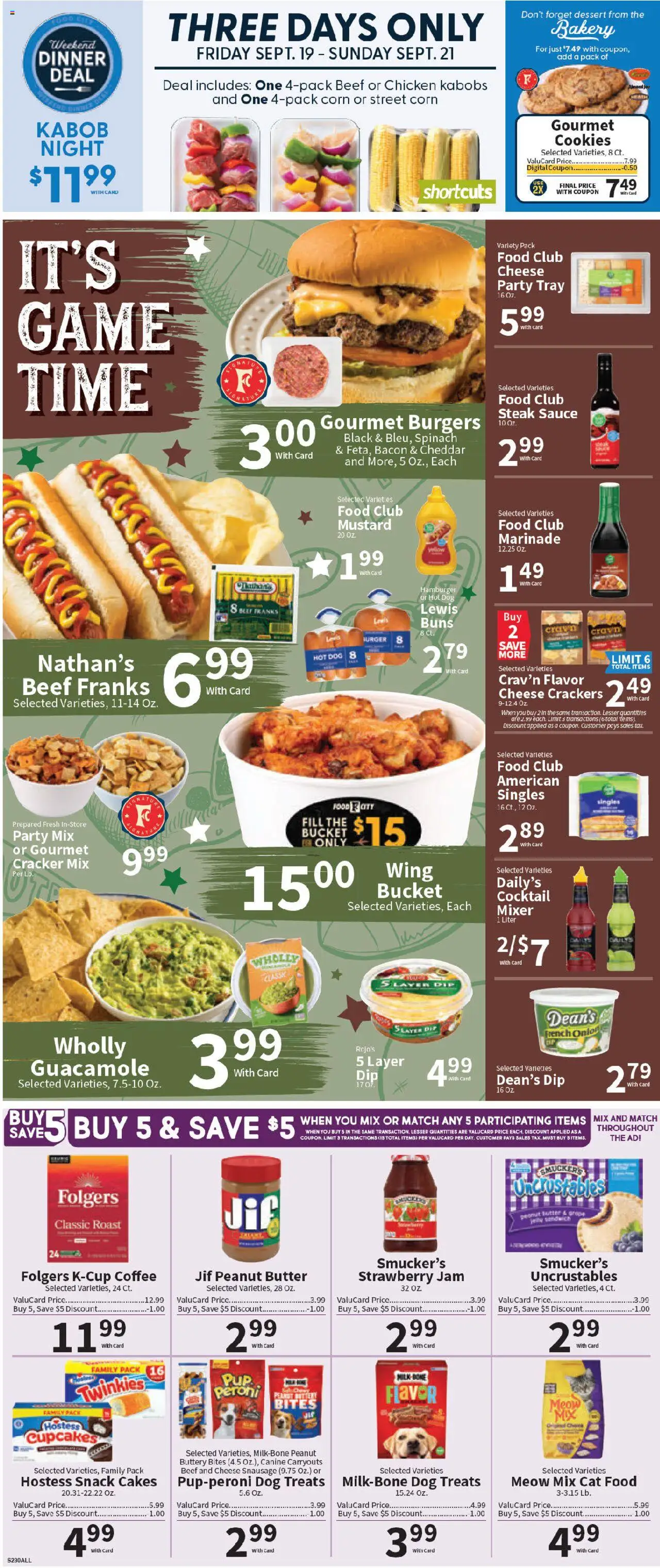 Food City Weekly Ad - valid from 17.09.2025 | Page: 2 | Products: Spinach, Dog Treats, Cat Food, Onion