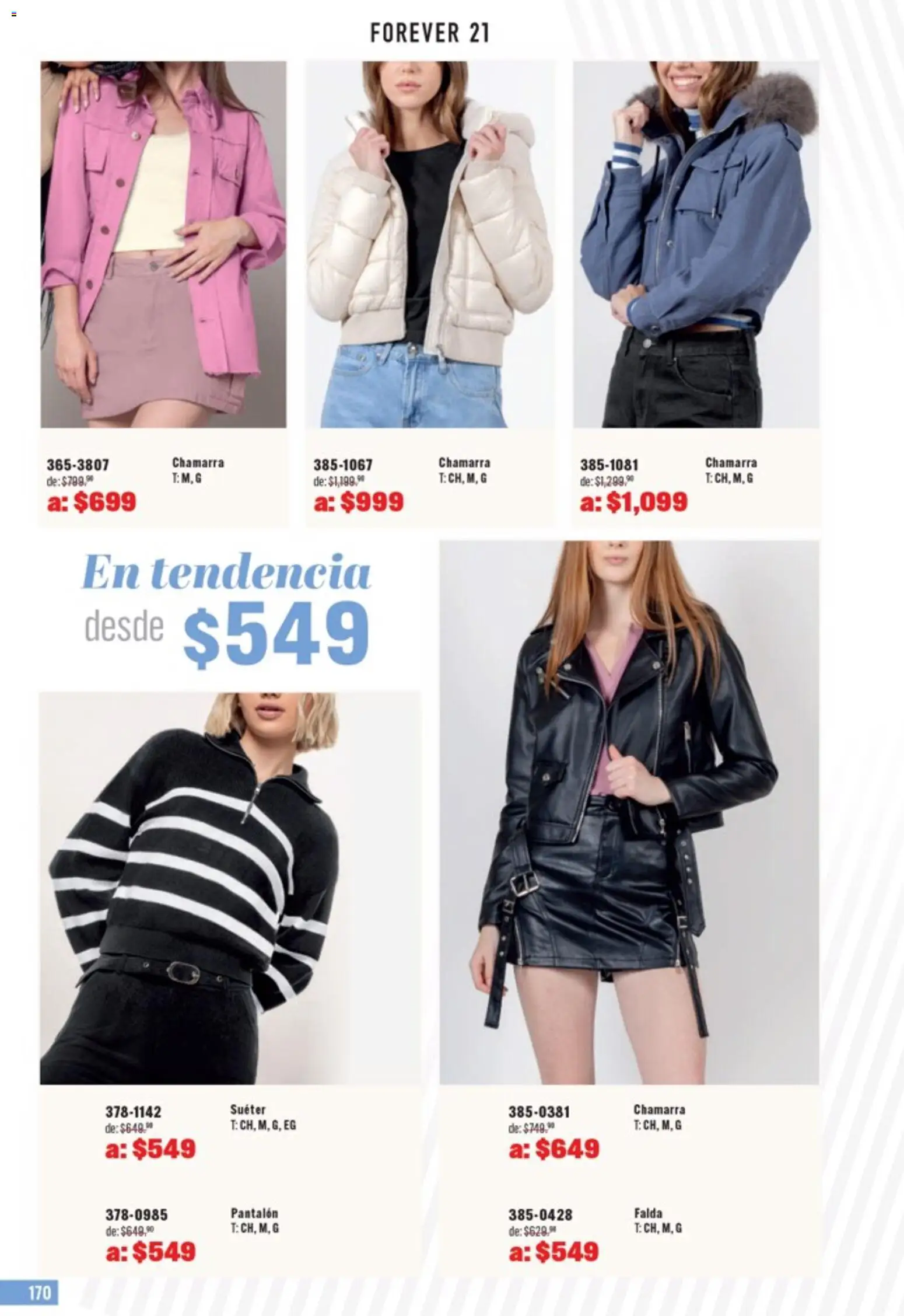 Nuevas ofertas de Andrea válidas en toda la República Mexicana desde el 05.04.2026. ¡Encuentra las mejores ofertas en Andrea catálogo Outlet! | Página: 170 | Productos: Suéter, Chamarra, Falda