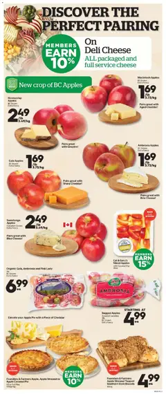 Preview of Calgary Co-op weekly flyer / circulaire from shop Calgary Co-op valid from 23.10.2025 | Page: 3 | Products: Cheese, Apples