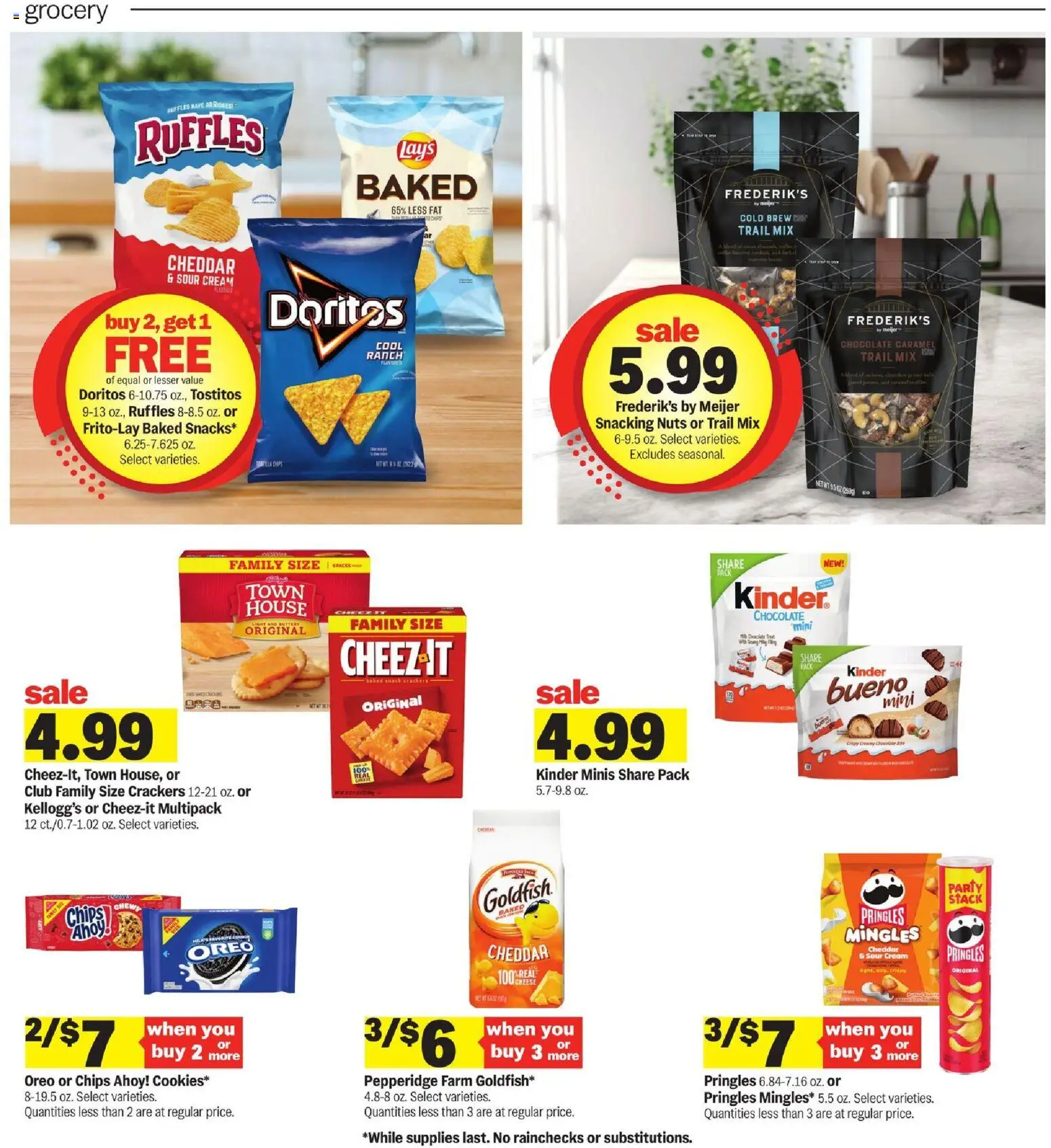 Meijer Weekly Ad - MI - valid from 18.02.2026 | Page: 17 | Products: Sour cream, Chips, Nuts, Cream
