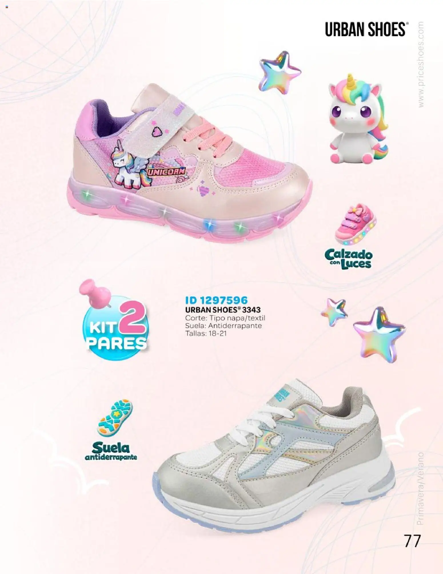 Nuevas ofertas de Price Shoes válidas en toda la República Mexicana desde el 25.04.2026. ¡Encuentra las mejores ofertas en Price Shoes catálogo Kids todo en uno! | Página: 77