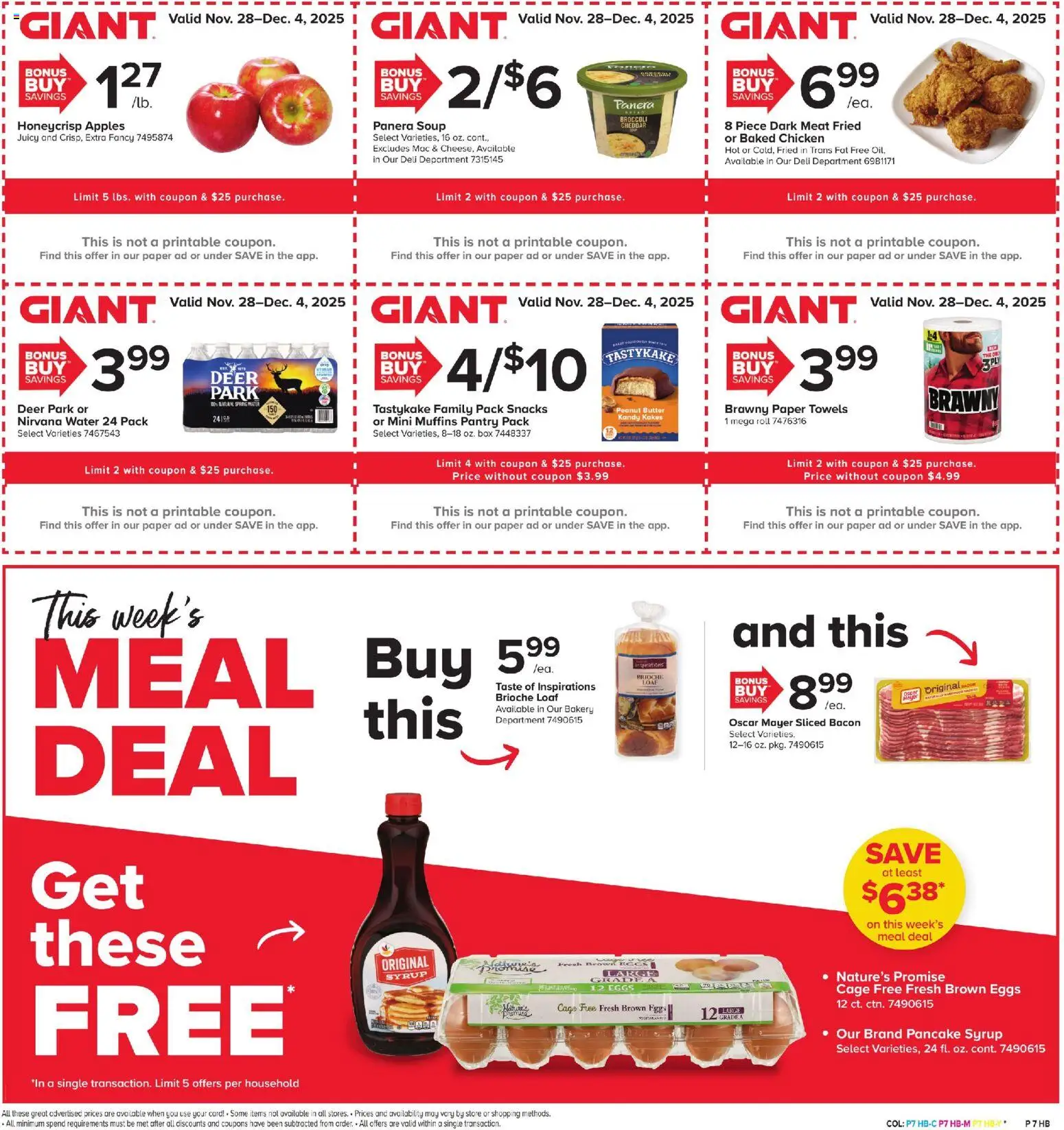 Giant Weekly Ad - valid from 28.11.2025 | Page: 5 | Products: Box, Butter, Eggs, Water