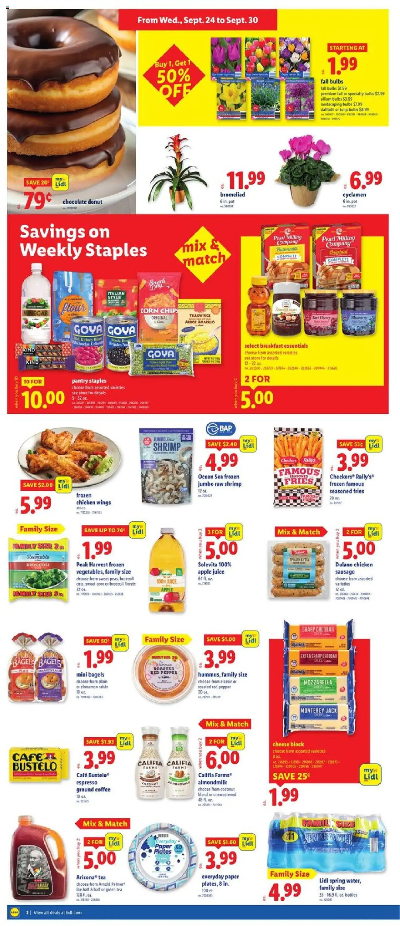 Lidl Weekly Ad - GA - valid from 24.09.2025 | Page: 2 | Products: Vinegar, Rice, Water, Pepper