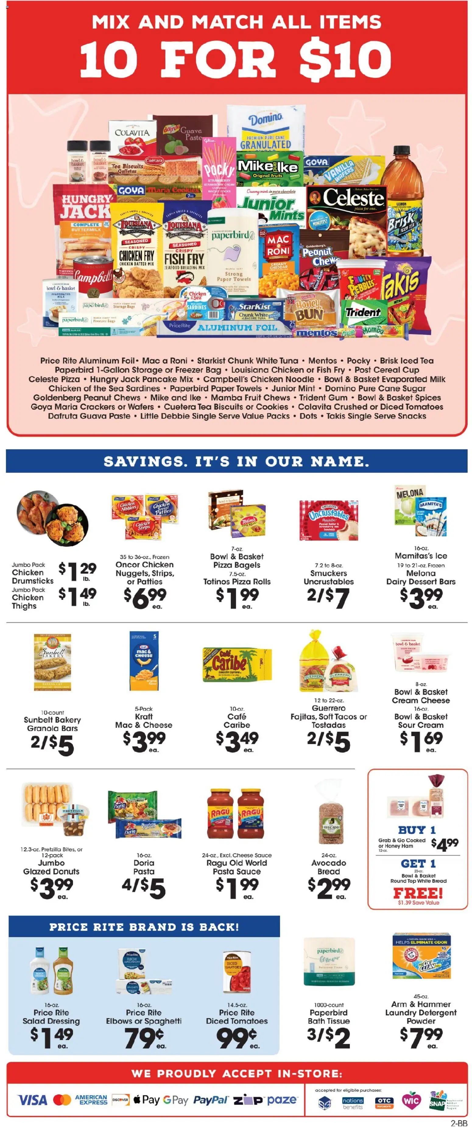 Price Rite Weekly Ad - valid from 19.02.2026 | Page: 2 | Products: Cheese, Cream, Fruits, Pear