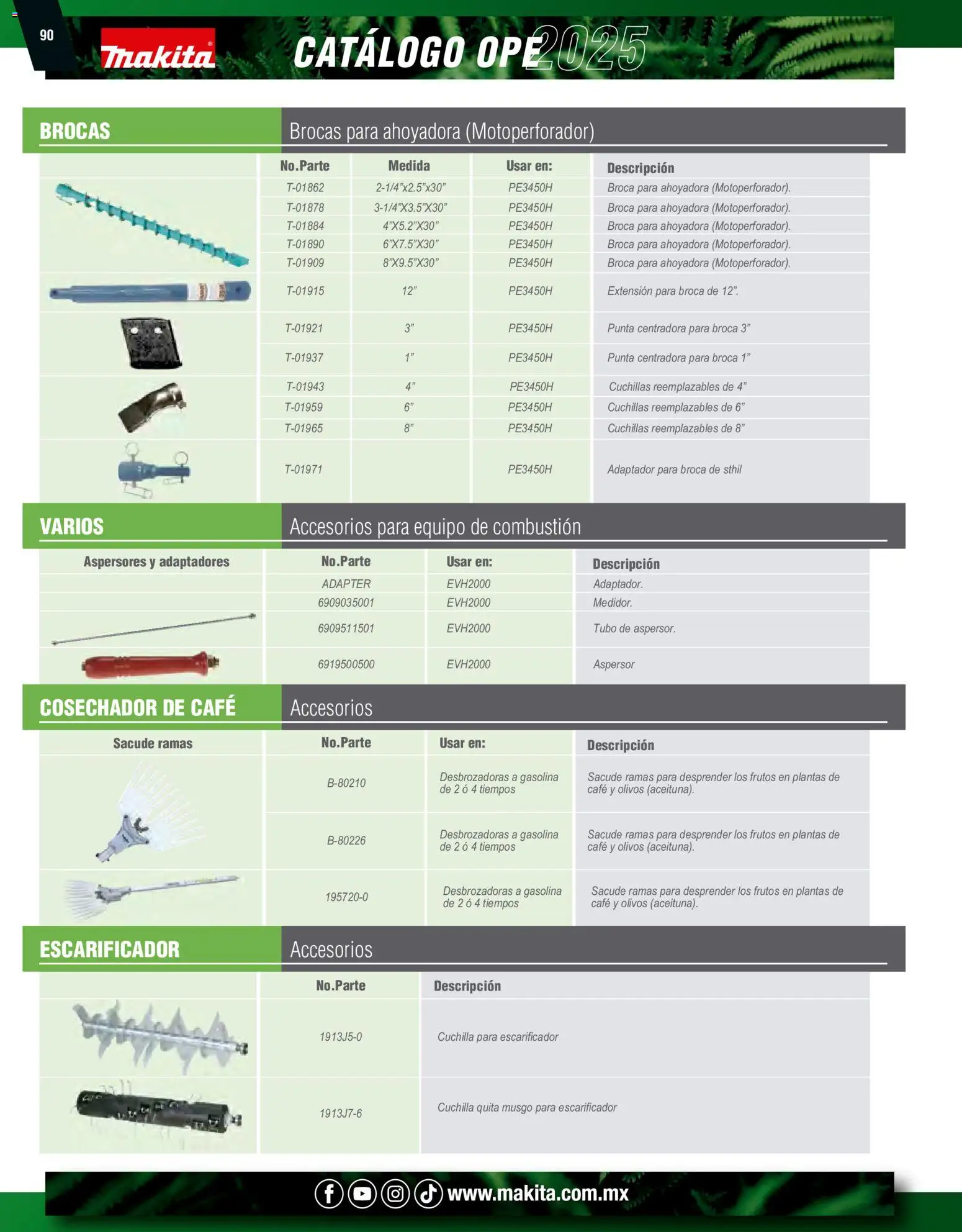 Nuevas ofertas de Makita válidas en toda la República Mexicana desde el 07.10.2024. ¡Encuentra las mejores ofertas en Makita catálogo Ope! | Página: 90 | Productos: Extensión, Café, Adaptador