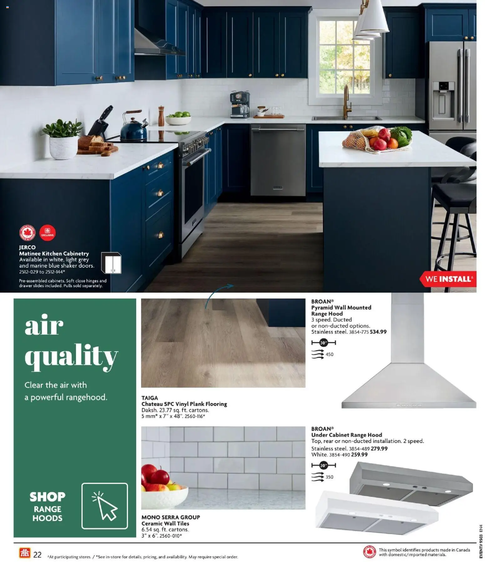 Home Hardware flyer valid from 15.01.2026 | Page: 22 | Products: Range hood, Cabinet