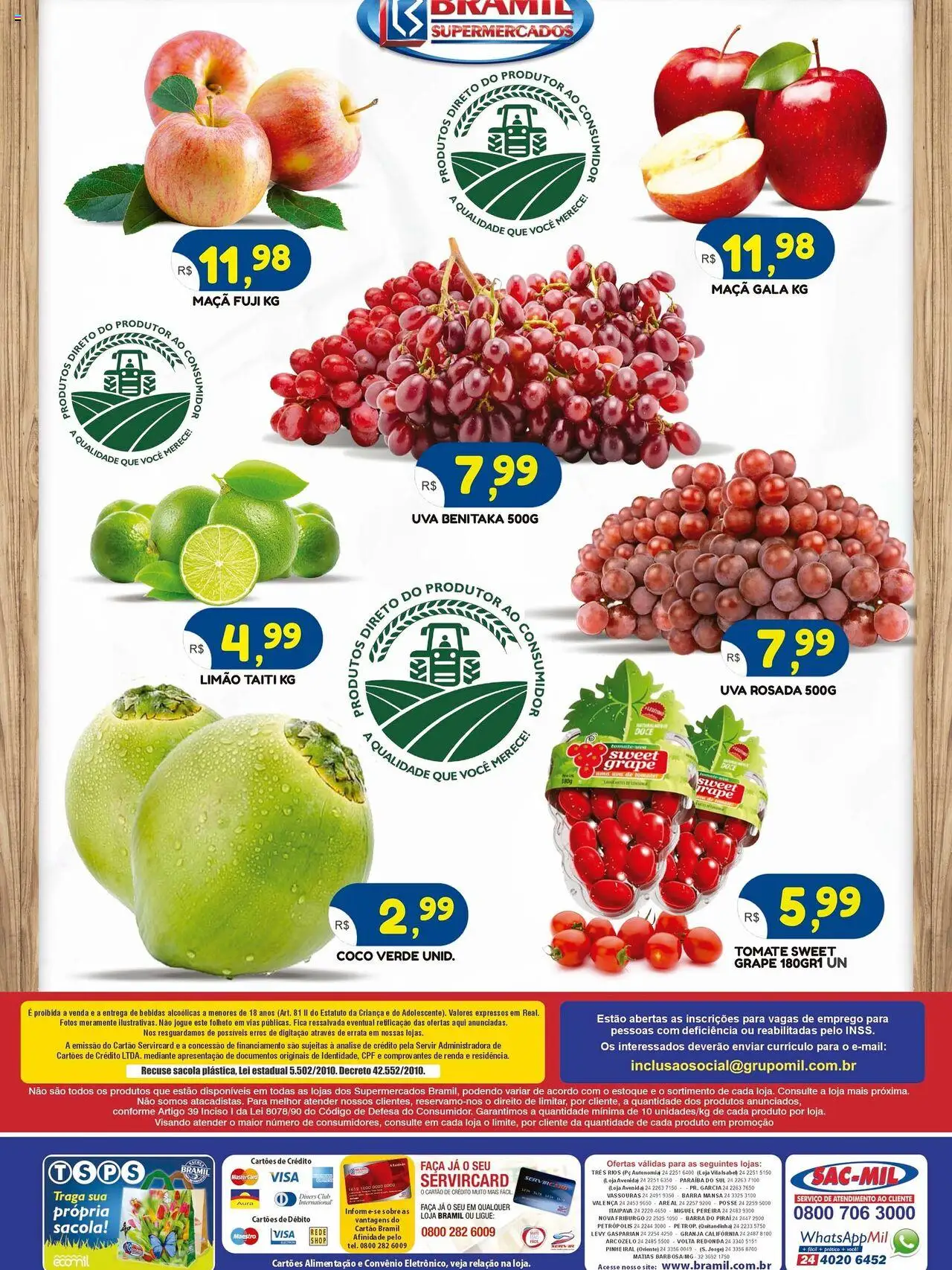 Bramil Supermercados Folheto - válido de 21.10.2025 | Página: 2 | Produtos: Coco, Faca, PC