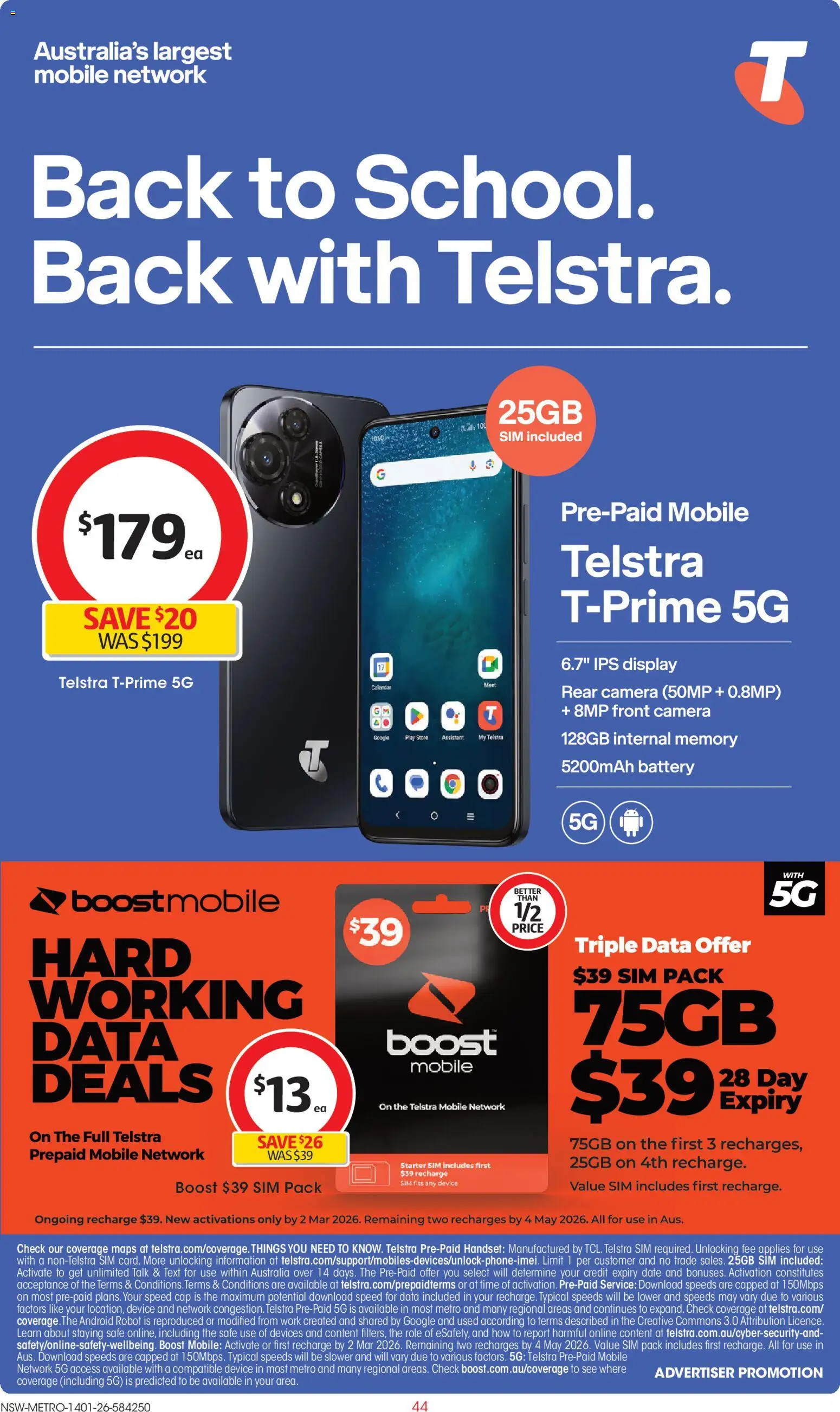 Coles catalogue - valid from 14.01.2026 | Page: 44 | Products: Battery, Camera, Safe, Robot