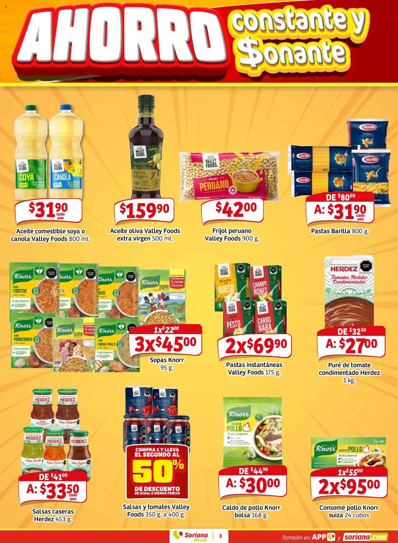 Nuevas ofertas de Soriana válidas en toda la República Mexicana desde el 27.02.2026. ¡Encuentra las mejores ofertas en Soriana Pesito Valedor Mercado: Camp, Chia, Oax, Q. Roo, Tab, Yuc! | Página: 11 | Productos: Pollo, Sopa, Tomate, Pure de Tomate