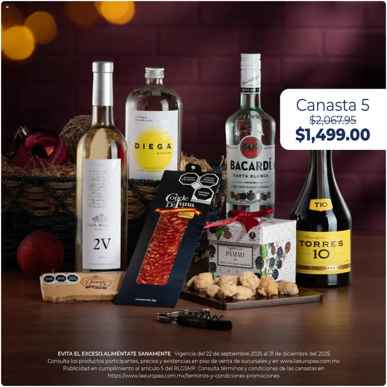 Nuevas ofertas de La Europea válidas en toda la República Mexicana desde el 22.09.2025. ¡Encuentra las mejores ofertas en La Europea - Catálogo Canastas y Regalos! | Página: 6 | Productos: Ginebra, Canasta