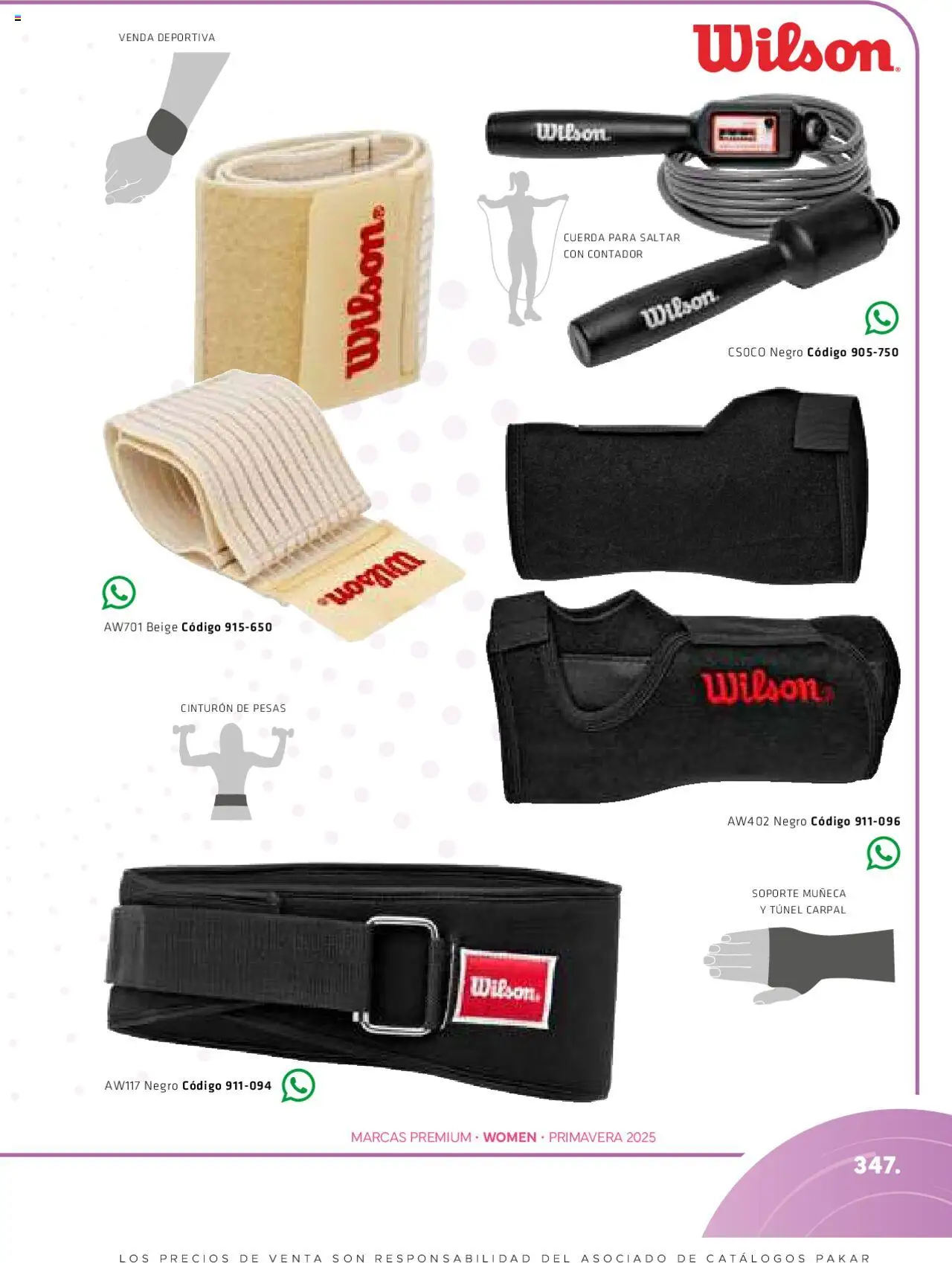 Nuevas ofertas de SC Pakar válidas en toda la República Mexicana desde el 06.03.2025. ¡Encuentra las mejores ofertas en SC Pakar catálogo Women! | Página: 347 | Productos: Pesas, Cuerda, Cinturón