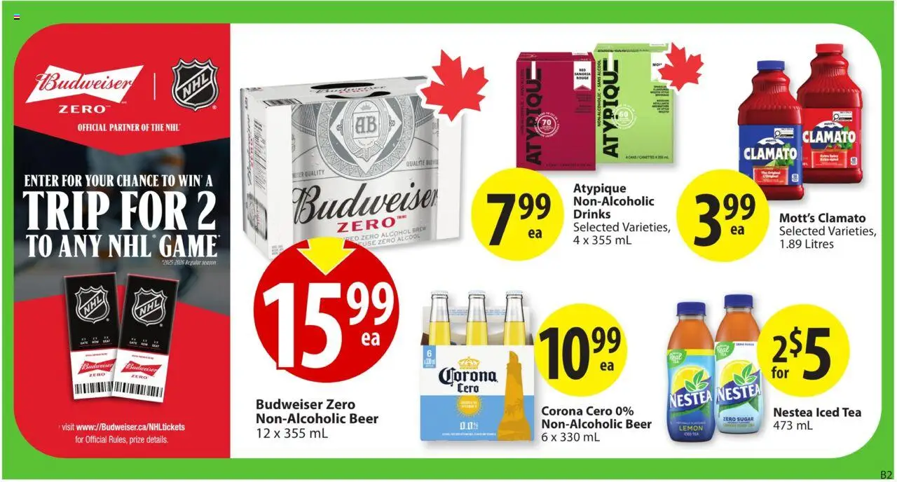 Save on foods flyer valid from 16.10.2025 | Page: 18 | Products: Tea, Game, Beer
