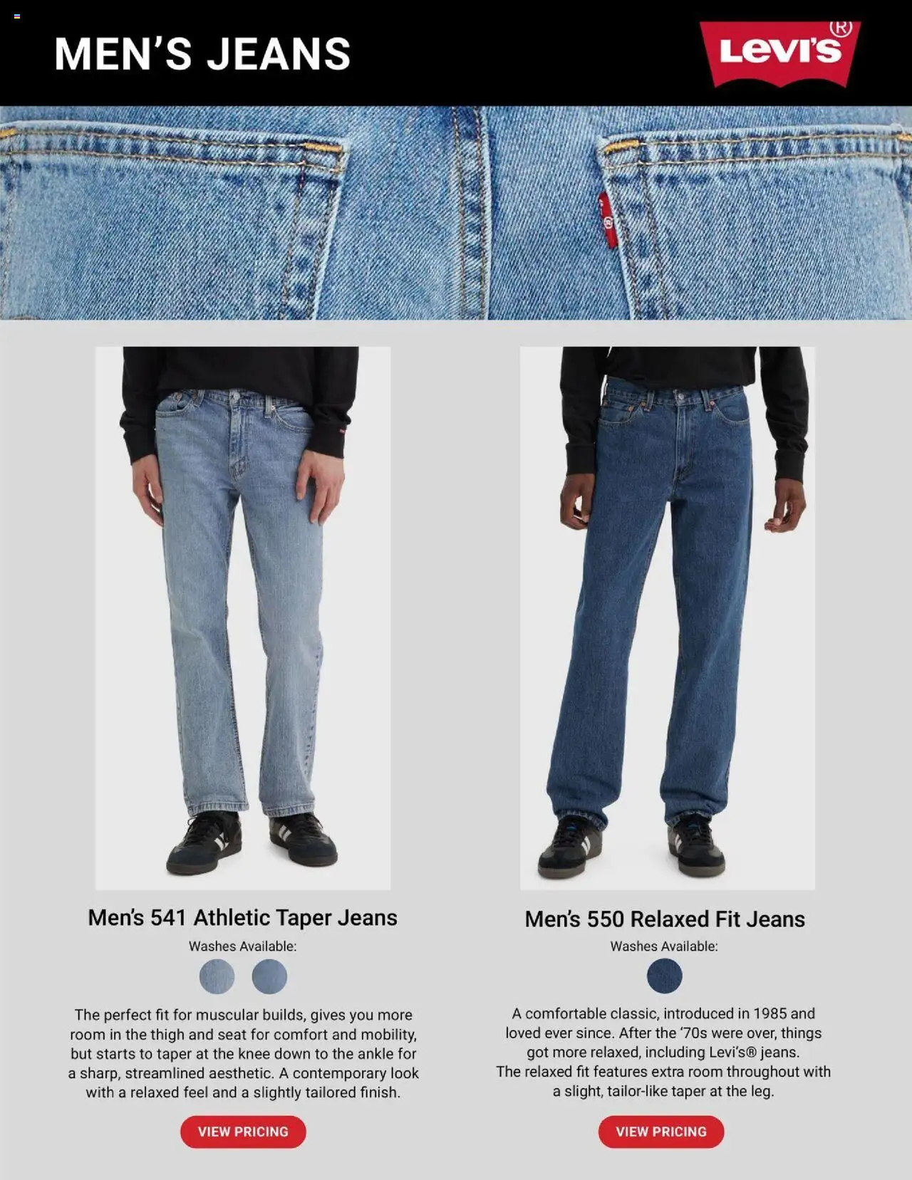 Dunham's Sports Levi’s Guide - valid from 31.07.2025 | Page: 4 | Products: Jeans