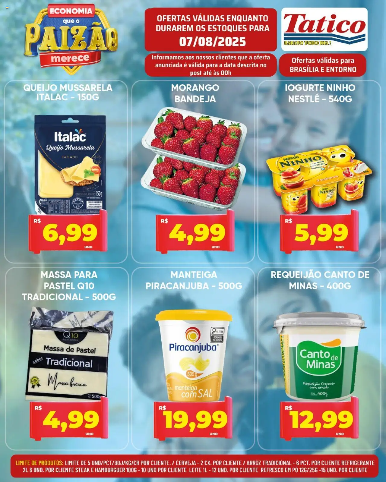 Tatico Folheto - válido de 08.08.2025 | Página: 22 | Produtos: Cerveja, Arroz, Massa, Mussarela