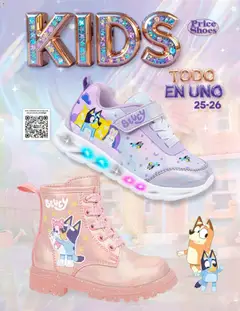 Vista previa de Price Shoes catálogo Kids todo en uno, nuevo folleto de la tienda, válido en México a partir del 27.10.2025