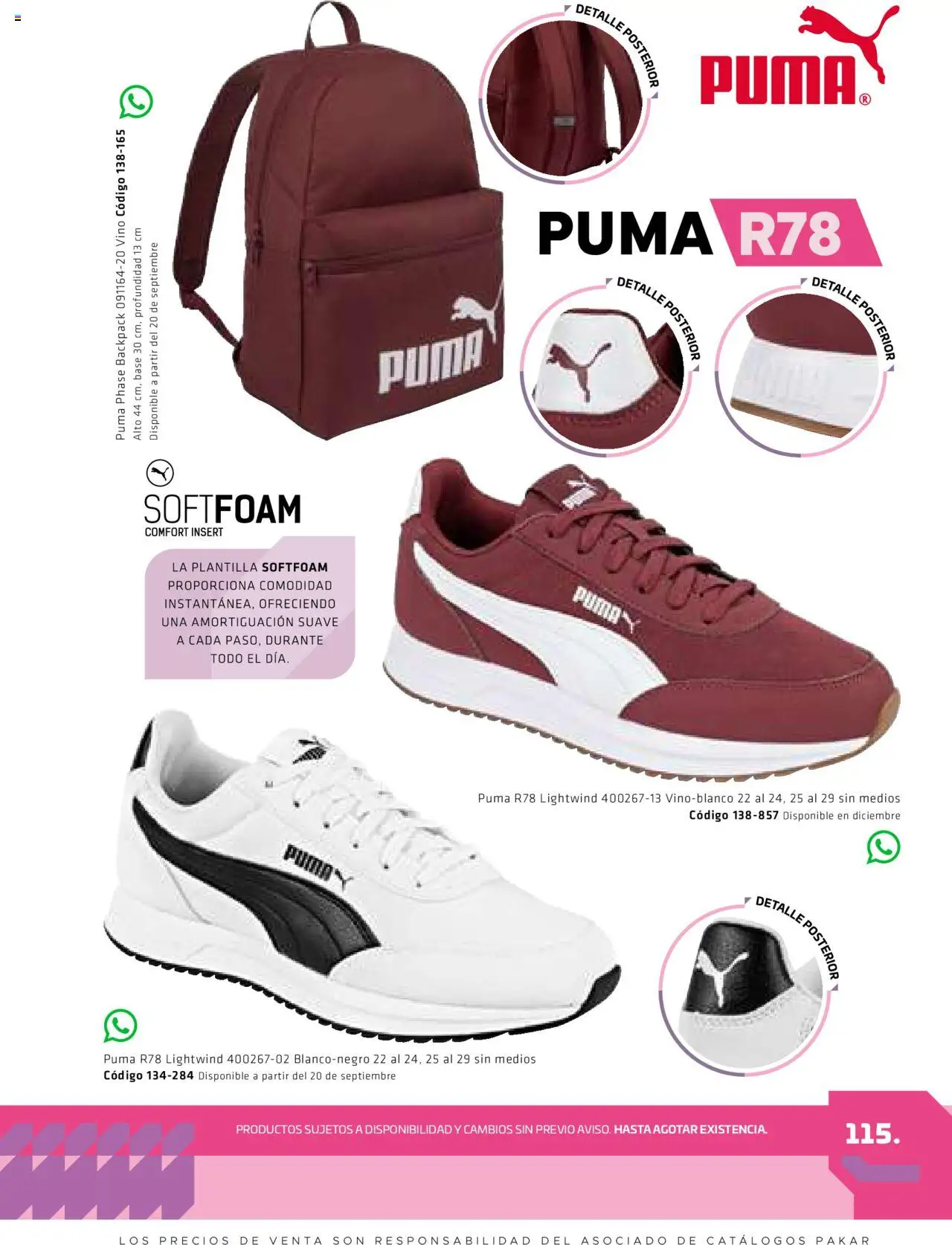 Nuevas ofertas de SC Pakar válidas en toda la República Mexicana desde el 29.08.2025. ¡Encuentra las mejores ofertas en SC Pakar - Catálogo Otoño Women! | Página: 115 | Productos: Vino