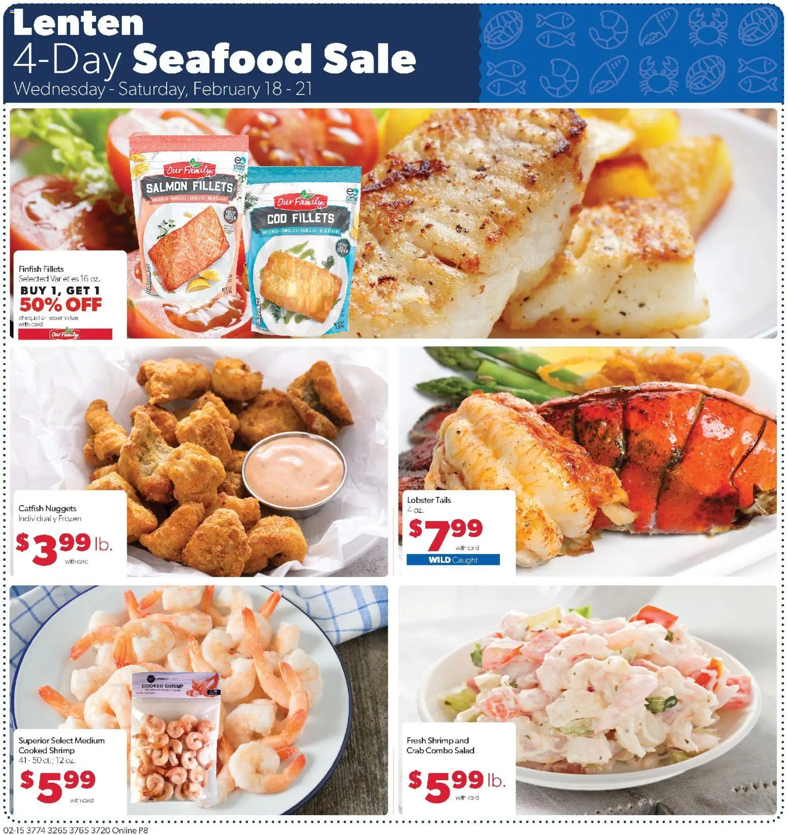 Family Fare Weekly Ad - valid from 15.02.2026 | Page: 7 | Products: Salad, Seafood