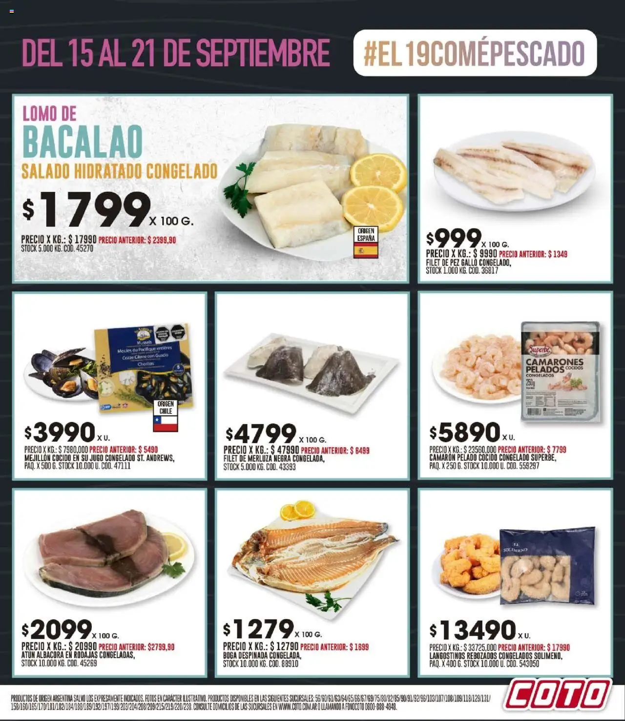 Coto ofertas │ válido desde el 15.09.2025 | Página: 3 | Productos: Atún, Jugo, Pez