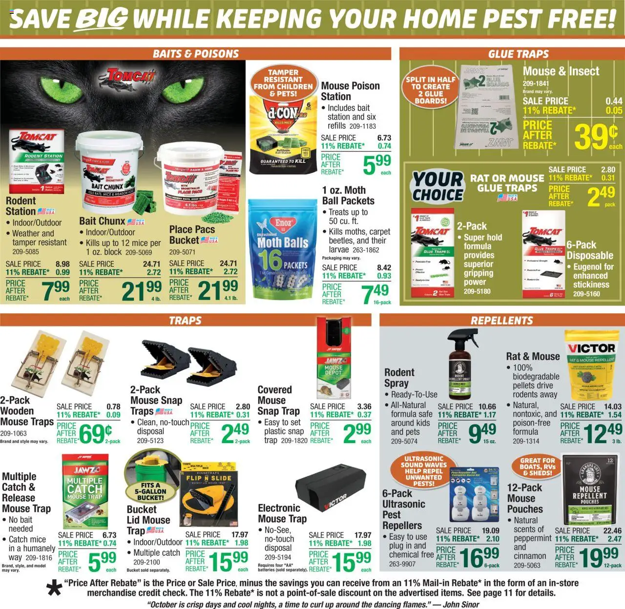 Menards - Weekly Ad - valid from 08.10.2025 | Page: 14 | Products: Safe, Peppermint, Tamper, Carpet