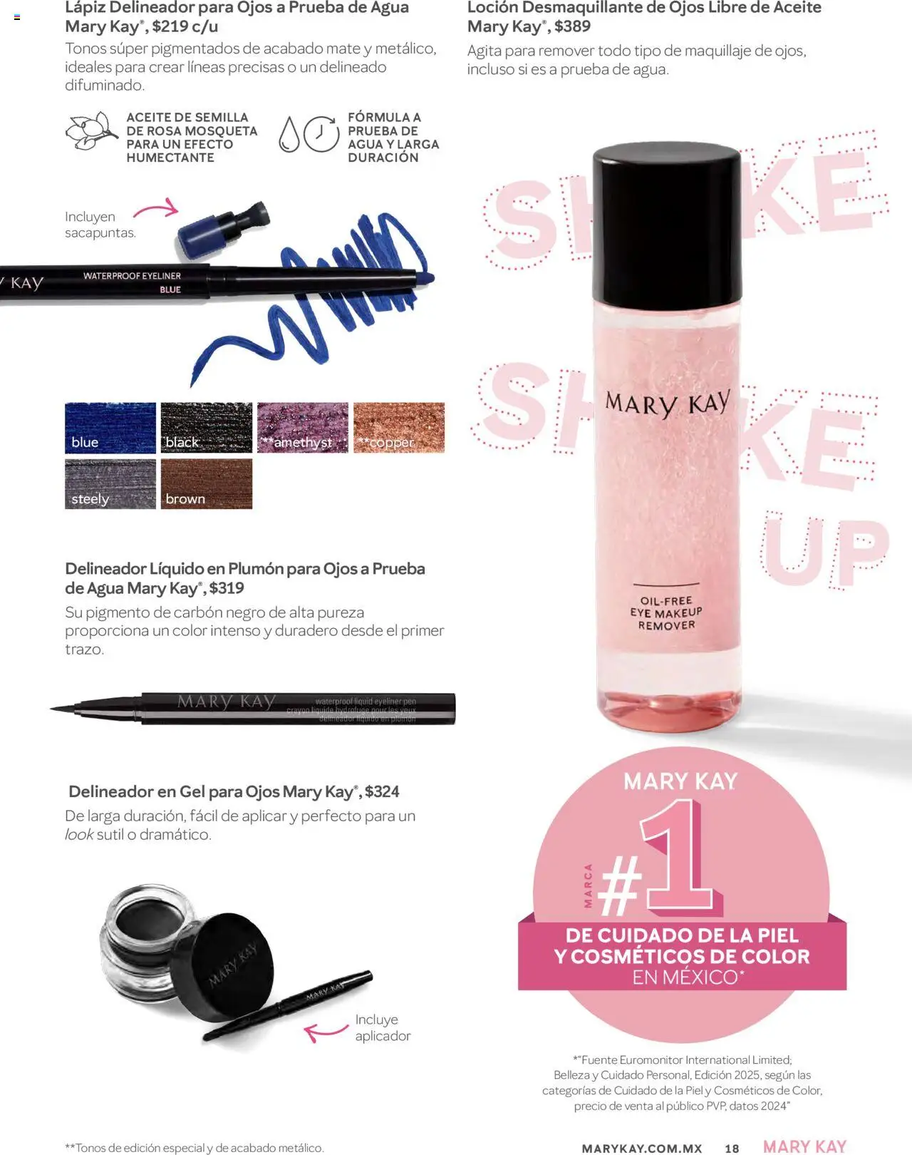 Nuevas ofertas de Mary Kay válidas en toda la República Mexicana desde el 01.07.2025. ¡Encuentra las mejores ofertas en Mary Kay catálogo! | Página: 18 | Productos: Agua, Loción, Mate, Delineador