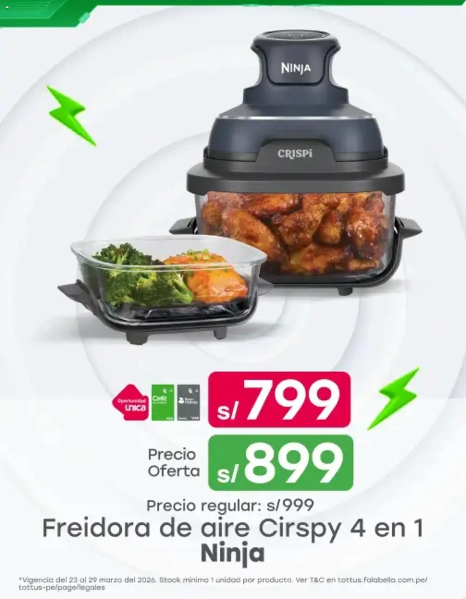 Catálogo Tottus válido desde 23.03.2026 | Página: 1 | Productos: Freidora