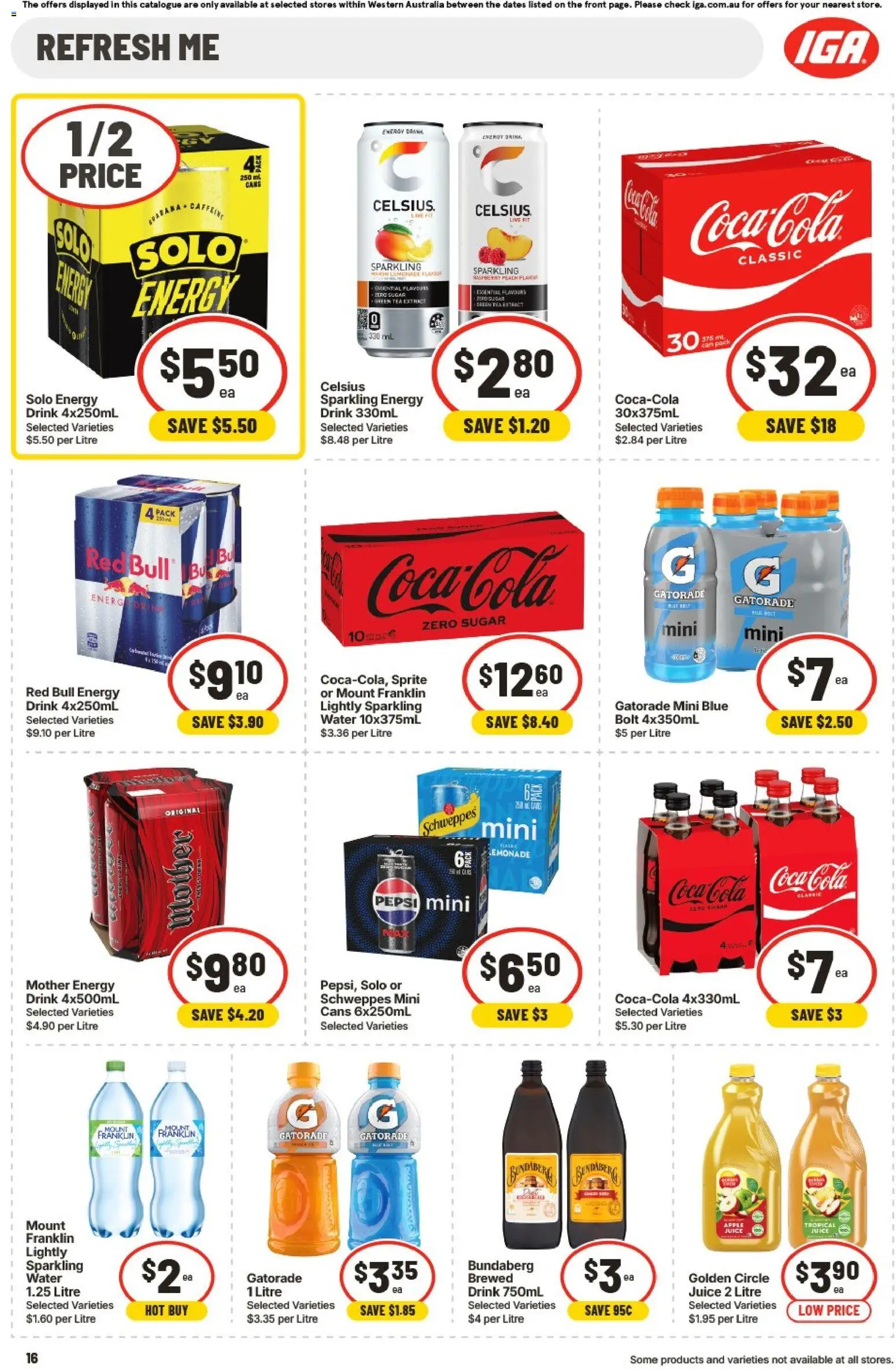 IGA catalogue - valid from 22.04.2026 | Page: 16 | Products: Lollies, Strawberries, Cream, Raspberry