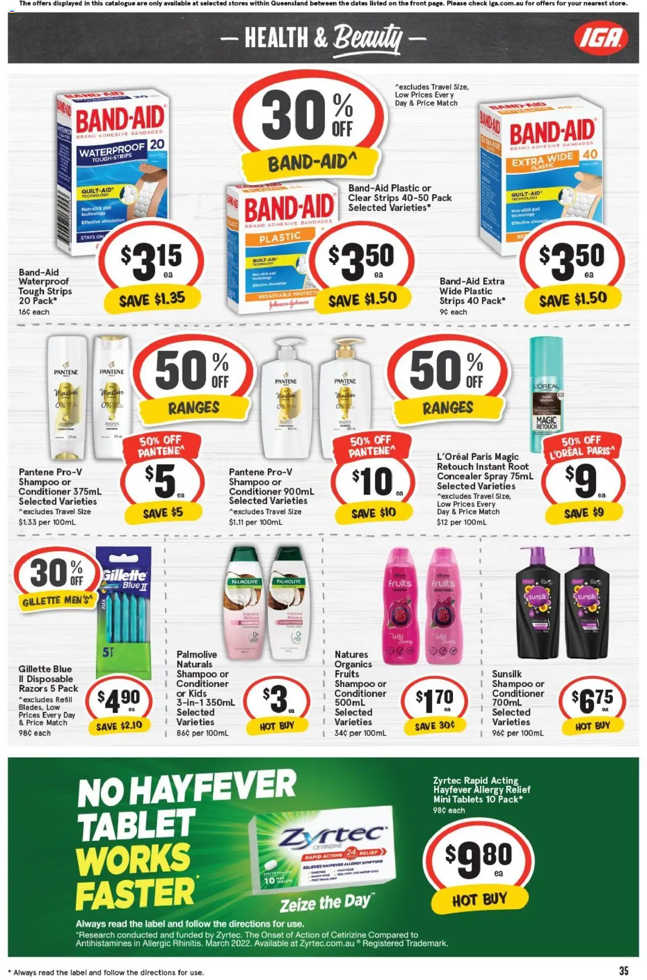 IGA catalogue - valid from 08.10.2025 | Page: 38 | Products: Concealer, Shampoo, Conditioner, Tablets
