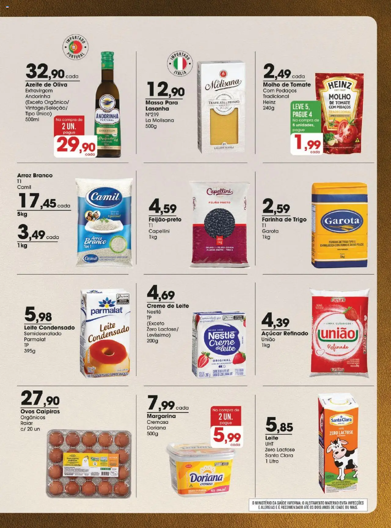 Zaffari Folheto - válido de 21.10.2025 | Página: 3 | Produtos: Ferro, Feijão, Lasanha, Sal
