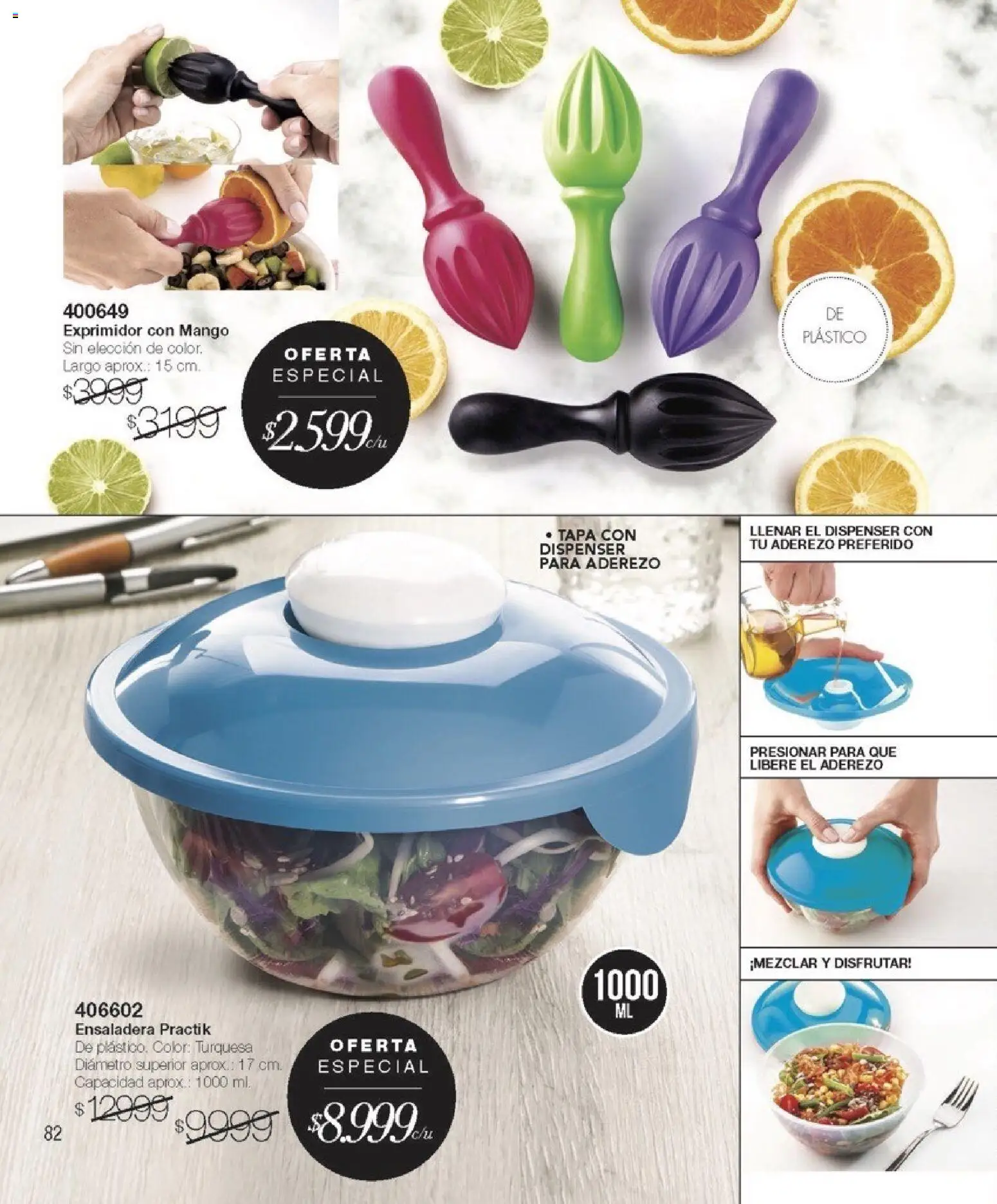 Violetta catálogo │ válido desde el 01.02.2026 | Página: 82 | Productos: Exprimidor, Aderezo, Mango, Ensaladera