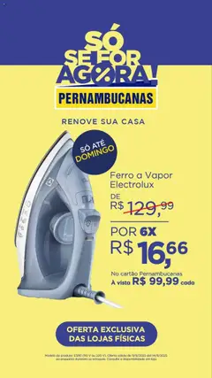 Pernambucanas Folheto - válido de 11.09.2025 | Página: 7 | Produtos: Ferro a vapor, Ferro