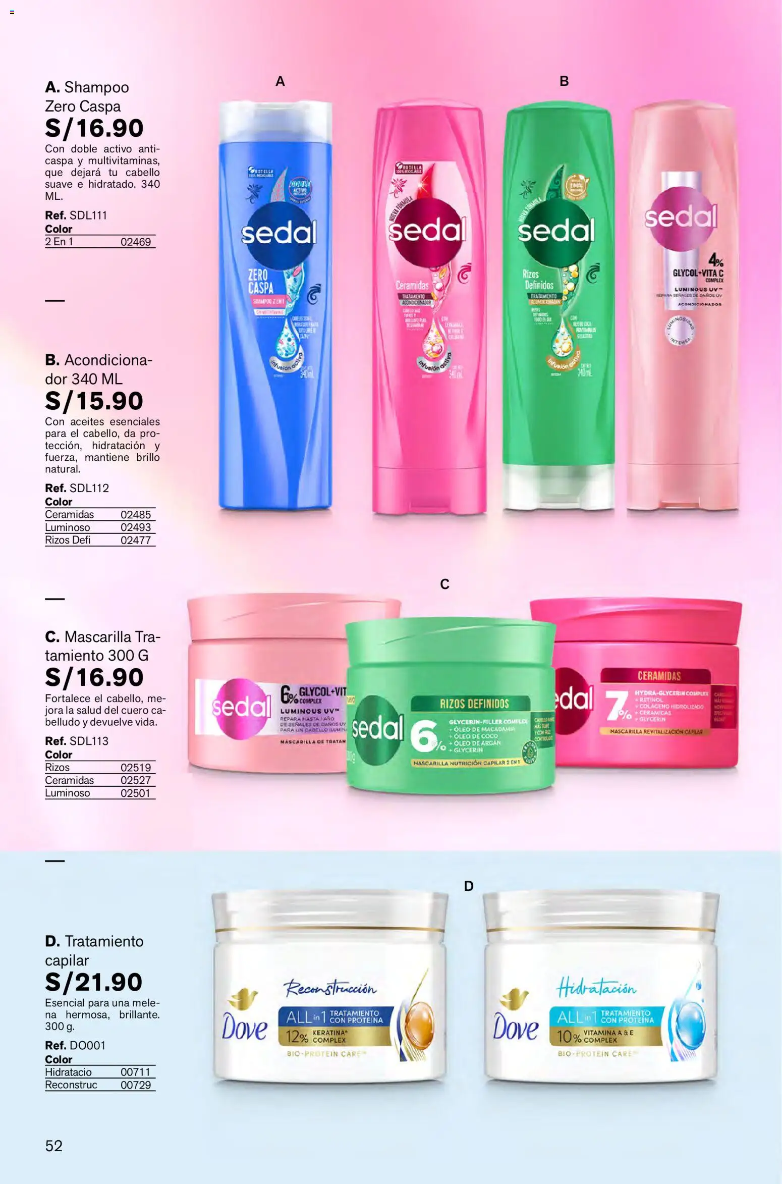 Catálogo Leonisa válido desde 16.01.2026 | Página: 52 | Productos: Shampoo, Acondicionador