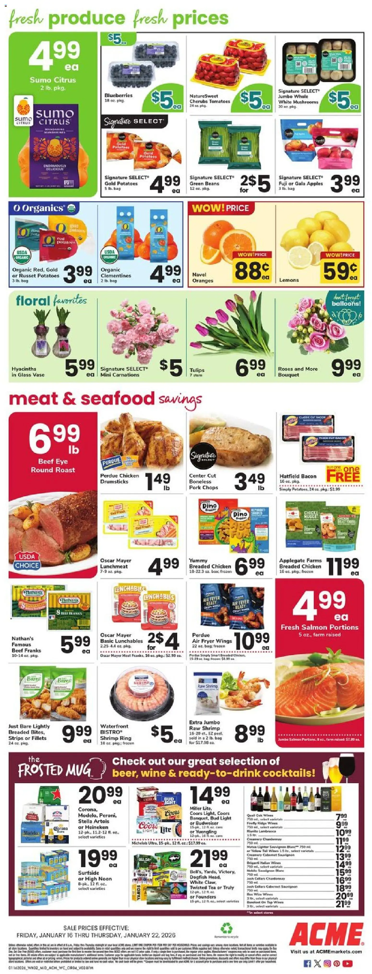 Acme Weekly Ad - PA - valid from 16.01.2026 | Page: 3 | Products: Ring, Ridge, Tea, Seafood