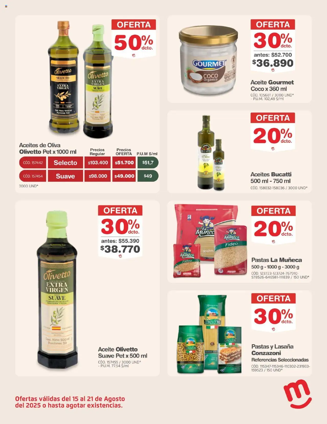 Makro revista - valida desde el 15.08.2025 | Página: 13 | Productos: Mermelada, Coco, Oliva, Aceite