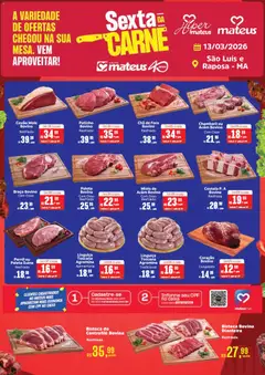 Mateus ofertas Sexta da Carne - Pré-Visualização do folheto da loja Mateus, válido de 13.03.2026
