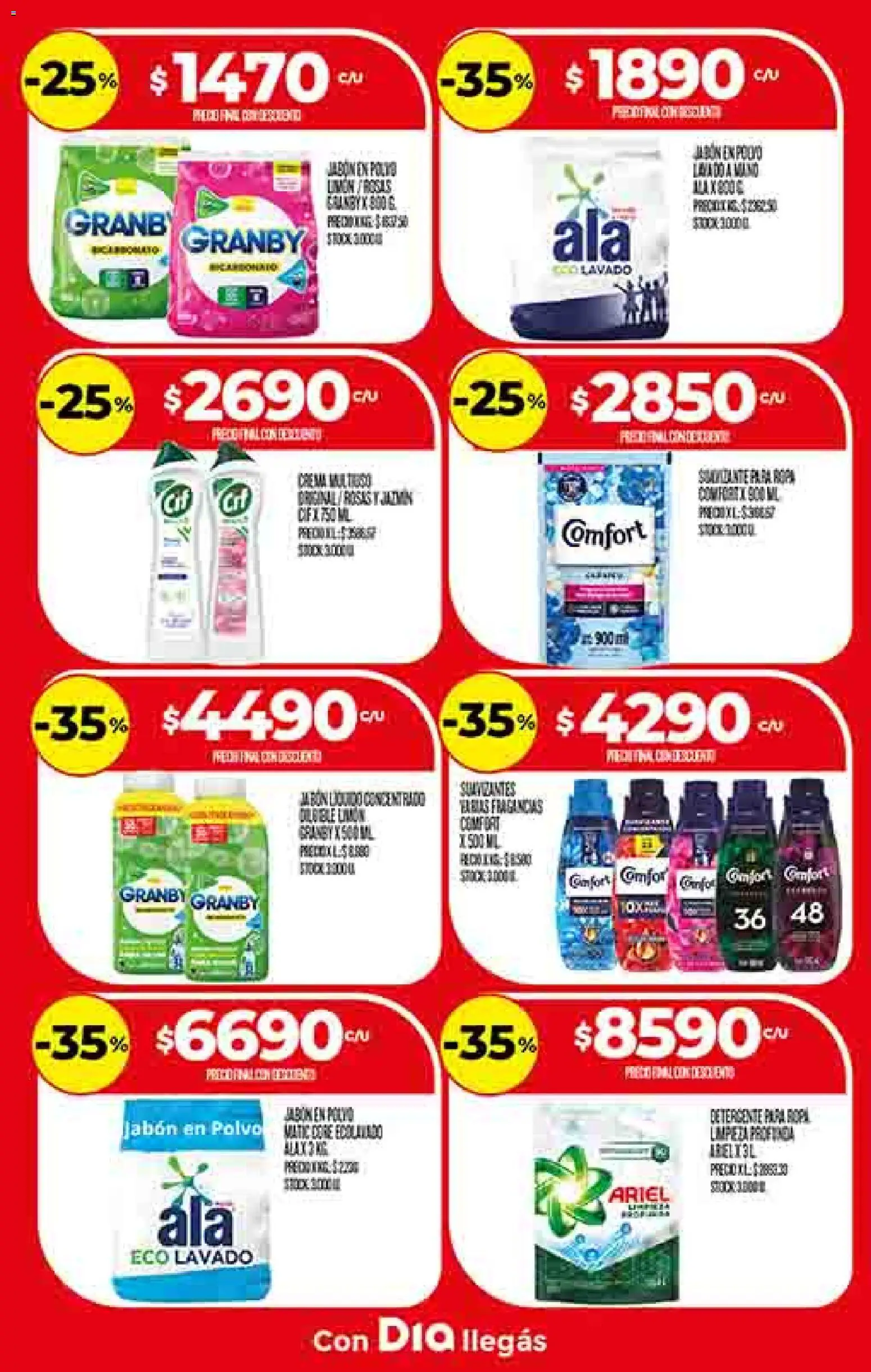Dia - Ofertas - Salta y Jujuy │ válido desde el 29.10.2025 | Página: 19 | Productos: Papa, Jabón en polvo, Detergente, Ropa