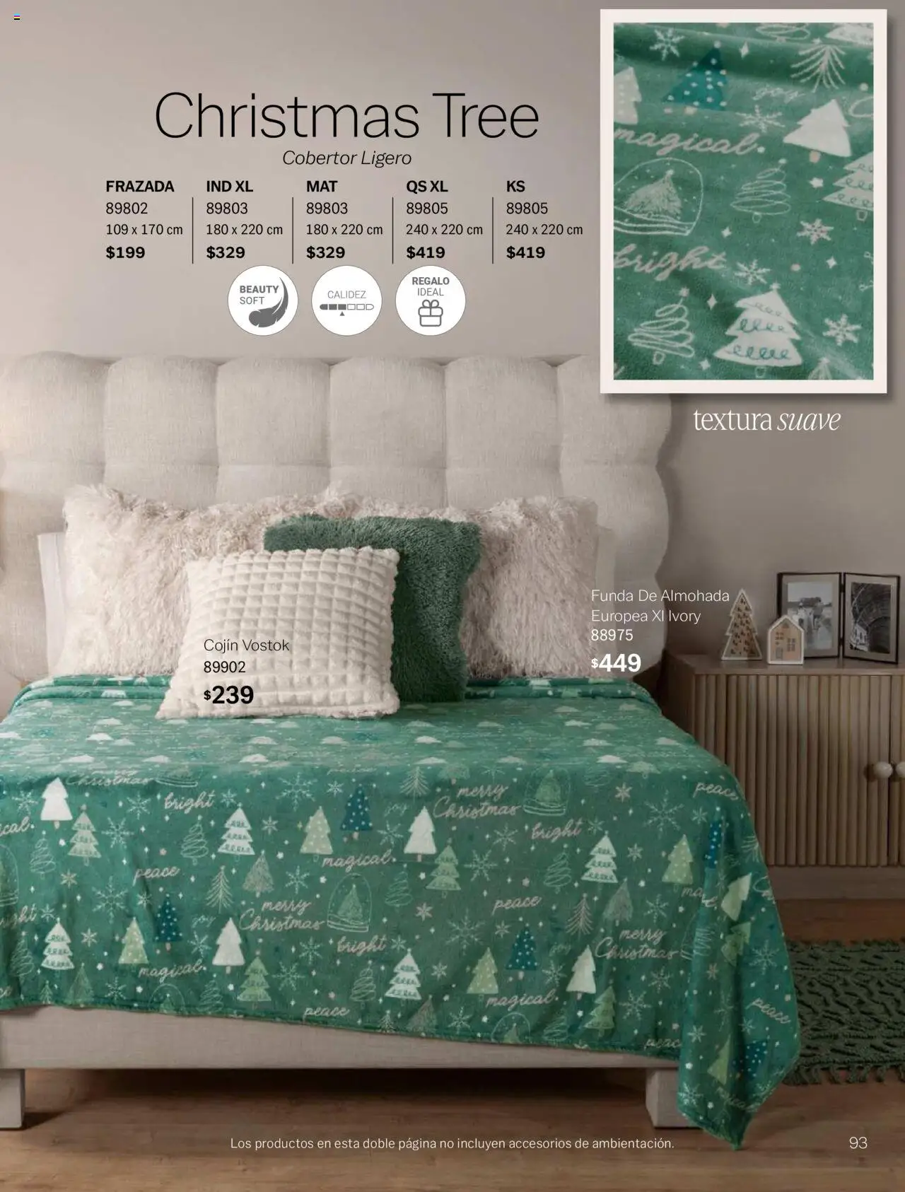 Nuevas ofertas de Vianney válidas en toda la República Mexicana desde el 15.08.2025. ¡Encuentra las mejores ofertas en Vianney - Catálogo Invierno! | Página: 95 | Productos: Cobertor, Funda, Funda de almohada, Almohada