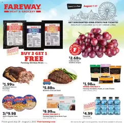 Preview of Fareway weekly ads valid from 28.07.2025