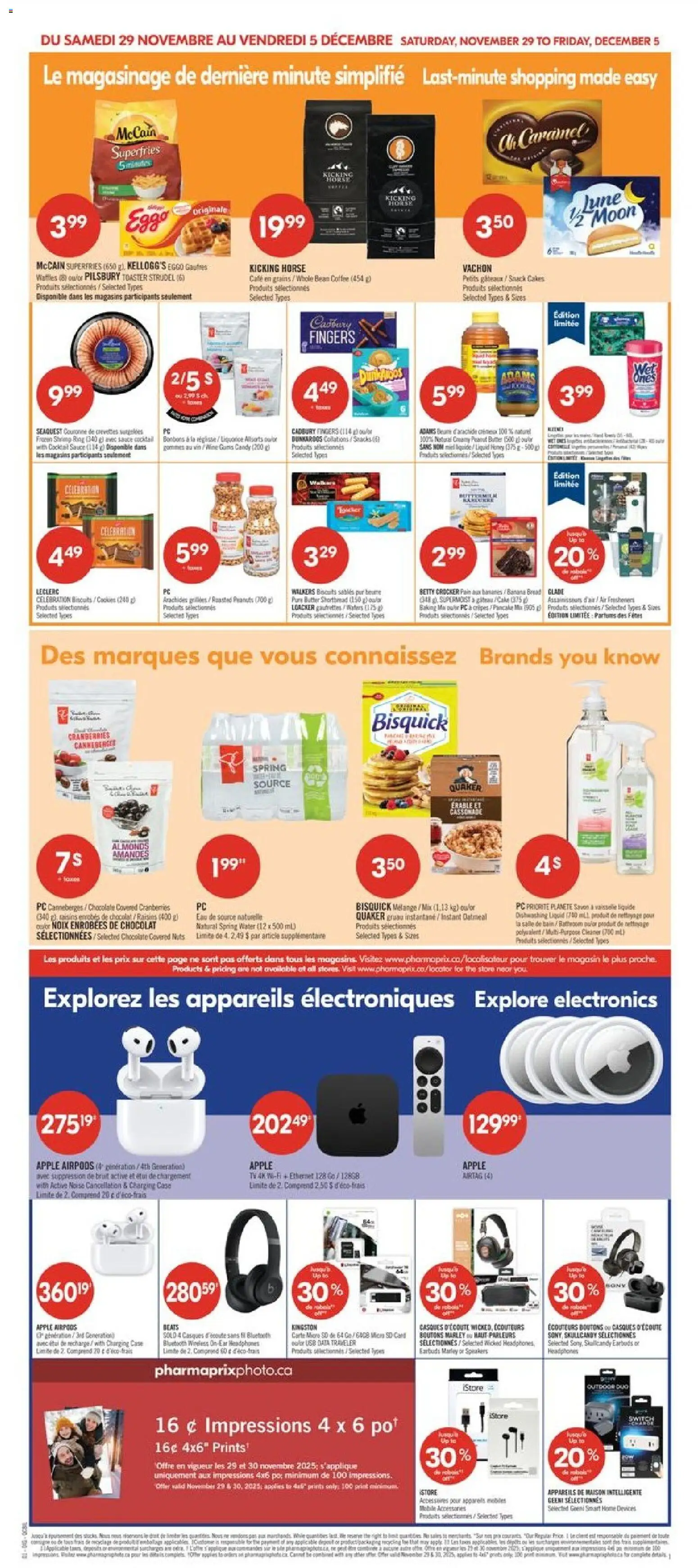Pharmaprix flyer valid from 29.11.2025 | Page: 15 | Products: Nuts, Headphones, Case, Box